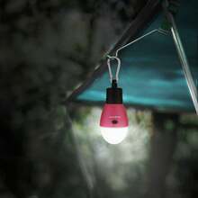 Rechargeable Camping Light,Portable Tent,3 Lighting Modes, Hanging Tent Light Bulbs With Clip Hook Hiking, Fishing, Backpacking, Emergency And More-Pink - Pink - View 4