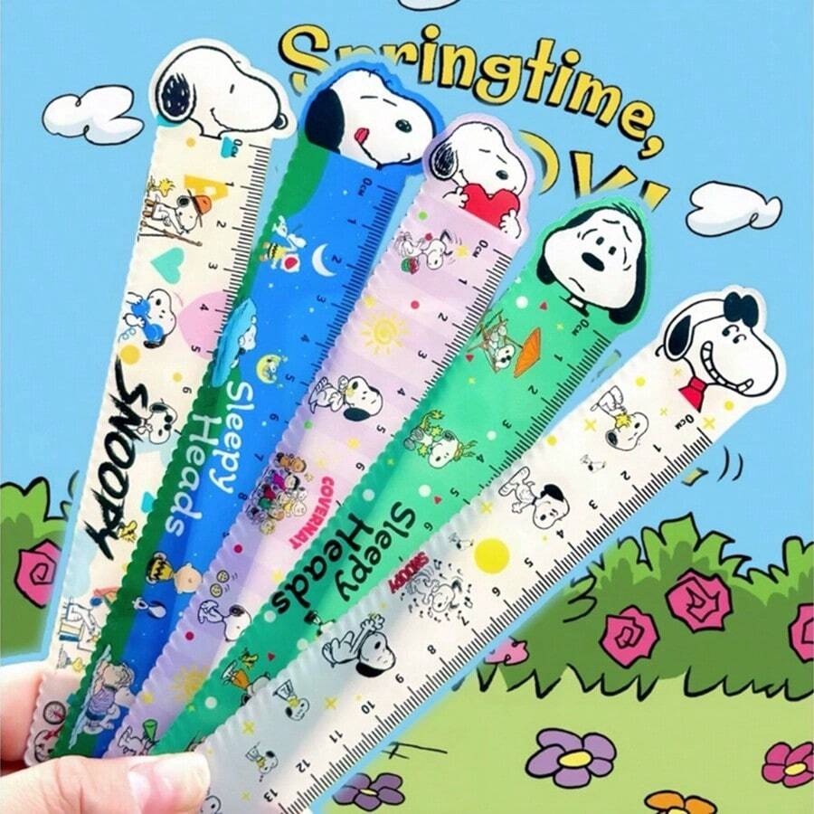 1支15厘米美化绘画尺，学校用品，跨境批发（款式随机） - 彩色 - 查看 1