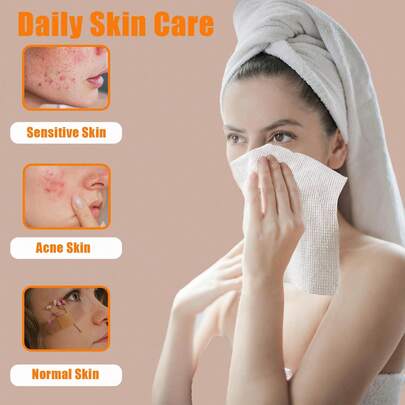 Khăn giấy du lịch dùng một lần, dạng nén, đóng gói riêng lẻ, nhiều màu sắc, với khăn mặt bằng cotton dày và lớn.