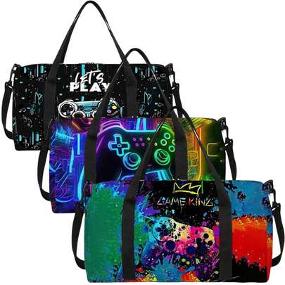 Túi du lịch in hình game cực chất - Túi hành lý xách tay tiện dụng cho tập thể dục, yoga và bơi lội. Hình in game, thời trang và cá tính. Cực kỳ tiện lợi để đựng đồ. Thích hợp cho: Du lịch, tập thể dục, yoga, bơi lội, đi lại hàng ngày. Dễ dàng mang theo.