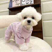 宠物天鹅绒四脚泰迪熊比熊绒雪纳瑞毛衣更有弹性，更防静电。 - 彩色 - 查看 9