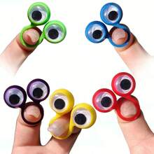 20pcs Finger Moving Eye Rings, Pranks Game, Birthday Gift Bag, Ideal For Teen Party Favors, Student Classroom Rewards Or Graduation Exchange Gifts - Multicolor - View 6