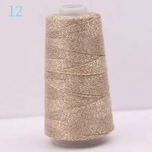 50g Gold & Silver Metallic Hollow Yarn, Handmade Knitting Yarn For DIY - Multicolor - View 22