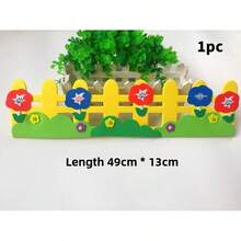 Nhãn dán trang trí tường hình vòng hoa 3D EVA nhiều màu sắc, có thể tháo rời, tự dính, hình hoạt hình, thích hợp cho trường mầm non, nhà trẻ, lớp học, hành lang. - Nhiều kiểu dáng - Xem 17