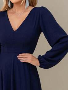 Scarlet Long Sleeve Dress NM Nana Marie - 藏蓝色 - 查看 6