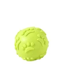 1pc/2pcs/3pcs Pet Latex Ball, Squeaky Sound When Pressed & Chewed, Textured Paw Print Surface, Helps Massage Gums, Suitable For Fetch/Toss Games For Small-Medium Dogs, Pet Supplies - Multicolor - View 6