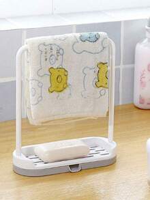 1pc White /Grey Kitchen Sink Rack Tray Organizer Stand,Kitchen Countertop Rust Proof Sink Accessories ,For Sponge, Dish Cloth, Rag, Brush, Scrubber Storage Holder. - View 8