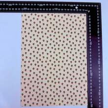 1:12 1:6 比例微缩娃娃屋壁纸，适用于DIY娃娃屋、博物馆画框墙面装饰，尺寸21*30厘米，复古、清新、温馨手工娃娃屋墙面装饰微型壁纸，带自粘胶 - 彩色 - 查看 28