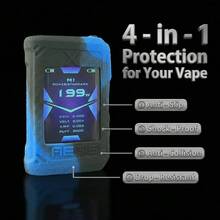 New Protective Sleeve Suitable For GEEKVape AegisX Mod, Anti-Slip, Anti-Drop, Protective Case, Silicone Cover, Textured Pattern, Liquid Silicone - Colorful - View 12