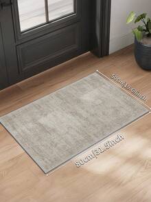 1pc Bohemian Style Brown Area Rug, Washable Non-Slip Faux Wool, 1160g/M² For Living Room Bedroom Kitchen Office Entryway - Brown - View 16