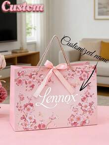 Individuelle Geschenktüten, personalisierte Geschenktüten mit Namen, Geburtstags-Geschenktüten, Hochzeits-Geschenktüten, Brautjungfern-Geschenktüten, Hochzeits-Gastgeschenke, Alternativen zu Geschenkboxen, wiederverwendbar, elegant, geeignet für Ostern, Muttertag, Jahrestag, geschenkfertig - Verschiedenfarbig - Übersicht 1