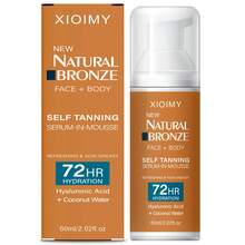 Xioimy Mousse Penggelap Kulit DIY 60ml, Tidak Perlu Sinar Matahari, Melembapkan Secara Mendalam, Menciptakan Warna Kulit Cokelat yang Bersinar, Praktis untuk Tubuh, Kaki, Lengan, Sempurna untuk Pantai & Perjalanan, Penggelap Kulit Sendiri - Kuning - View 10