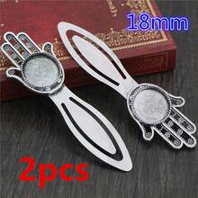 2 chiếc đế trống 18/20mm dùng làm bookmark, gắn đá cabochon, khay đựng phụ kiện làm trang sức DIY. - Đánh dấu trang cơ sở - Xem 35