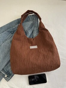Túi xách cỡ lớn thời trang mới dành cho nữ, túi đeo vai với thiết kế chất lượng cao. - màu nâu - Xem 3