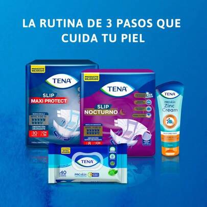 Pañales Descartables para Adultos Tena Slip Nocturno Talla G 8 pzas