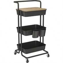Storage Carts - Black - View 12