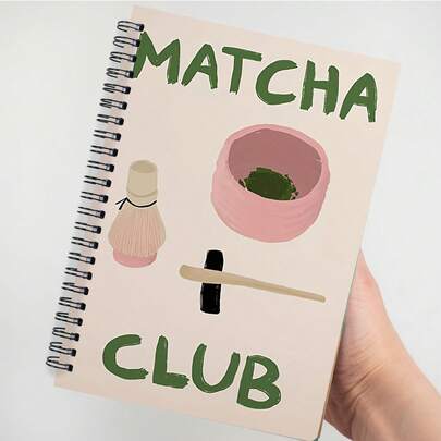 Sổ tay ghi chép nghi lễ trà đạo Matcha khổ A5, gáy xoắn, bao gồm các mẫu thư pháp, hướng dẫn pha chế bột Matcha và danh sách dụng cụ, phù hợp cho những người yêu thích nghệ thuật trà đạo. Thiết kế bố cục phù hợp cho trường học, văn phòng và ghi nhật ký theo phương pháp Bullet Journal. Món quà lý tưởng cho người yêu thích Matcha.
