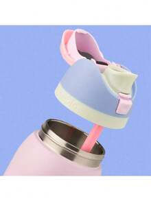 OWA 32OZ Water Bottle With Straw, Insulated Stainless Steel Tumbler, 24hrs Cold, Lock Lid, For Sports Travel School,Color: Light Pink - 淺粉色 - 查看 3