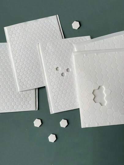 Hexagon Thick Double-Sided Foam Tape - Creative Handmade DIY Tape, EVA Foam Double-Sided Tape For Crafts, Scrapbooking, Balloons, Weddings, Valentine's Day, Birthdays, Back To School, Parties. Strong Adhesive Pad, No Residue, Removable, Suitable For Hanging, DIY Scrapbooks, Crafts, Greeting Cards