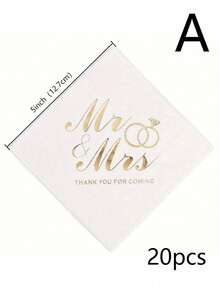 100/50/20pcs Rhinestone Foil Wedding Napkins, 3-Ply Disposable Dinner Napkins, Wedding Table Decor Napkins, White Wedding Napkins, Bridal Shower Decorations - Multiple Styles - View 8