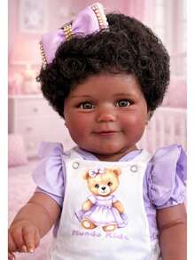 Realistic Reborn Baby Doll Sophia Black 50cm Mundo Kids - Baby Pink - View 4