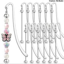 3/6/8/10/12/24pcs Beaded Bookmarks - DIY Bookmarks Metal Bookmarks, Exquisite Beaded Bookmark Tassels, Suitable As Gifts For Book Lovers, Students, Teachers, Friends And Family - Beaded Bookmark - View 11