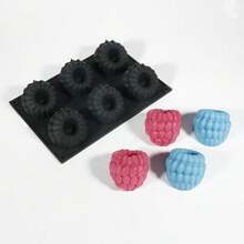 Khuôn làm bánh mousse mâm xôi 6 trong 1 cỡ lớn, khuôn silicon 3D hình mâm xôi và sô cô la, khuôn nến hình trái cây, khuôn nướng hình trái cây với các đường cắt trái cây chính xác - Chất liệu chống dính, có thể tái sử dụng, thích hợp cho mousse, bánh brownie, thạch, kem, pudding sô cô la, bánh phô mai, nến, xà phòng và bánh ngọt. Dụng cụ làm món tráng miệng nhà bếp, dễ dàng lấy bánh ra khỏi khuôn, dụng cụ làm bánh DIY, dụng cụ làm bánh ngọt, nguyên liệu, nghệ thuật làm bánh ngọt. - Xem 10