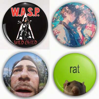 Ghim cài áo họa tiết độc đáo, ghim cài áo nữ, mặt dây chuyền túi xách, phụ kiện thời trang, món quà thú vị dành cho bạn bè, gia đình, thầy cô và bạn học.