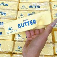 3/2/1件装超柔软慢回弹黄油棒减压玩具，趣味毛绒抗压玩具，适合学生、办公室、家庭使用，感官玩具，可缓解焦虑并提高注意力。 - 黃色 - 查看 1