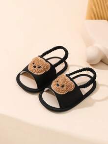 Cartoon Baby Toddler Shoes, 0-1 Years Old - Black - View 5
