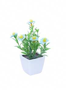 1 cây (cao 3-4 inch) / 6 cây/bộ Cây mọng nước mini nhân tạo, thích hợp trang trí nhà cửa, phòng khách, bàn, bệ cửa sổ, bàn làm việc, quà tặng Ngày của Mẹ, trang trí tiệc cưới. - trắng xanh - Xem 21