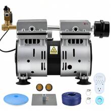 Pond Aerators, 5.2CFM Aeration System For Lakes Up To 3 Acres, 3/4 HP Air Compressor, 1 Diffuser & 100' Weighted Tubing, Outdoor Pond Aeration Pump For Deep Water Oxygen Circulation - 5.2CFM 1 Silicone Diffusion Disk 1 - View 9