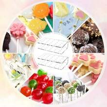 15/20 Holes Transparent Acrylic Lollipop Display Stand With Lollipop Sticks, Candy Decor For Birthday, Wedding, Party - Clear - View 7