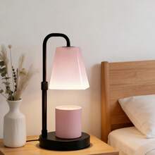 1pcs Candle Warmer Lamp (With Timer), Frosted Eye-Protect Shade, Electric Wax Melter, Adjustable Height, Warm White Night Light, Metal Base, Perfect For Bedroom/Desk Decor & Housewarming Gifts For Women - US A Type Plug(110-127V) - View 10