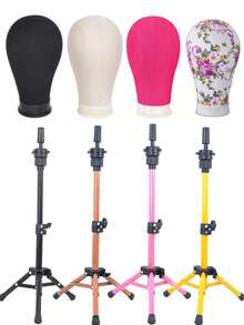 22INCH Wig Head Mannequin Head With Wig Stand ,Manikin Canvas Head For Wigs Making Display - View 1