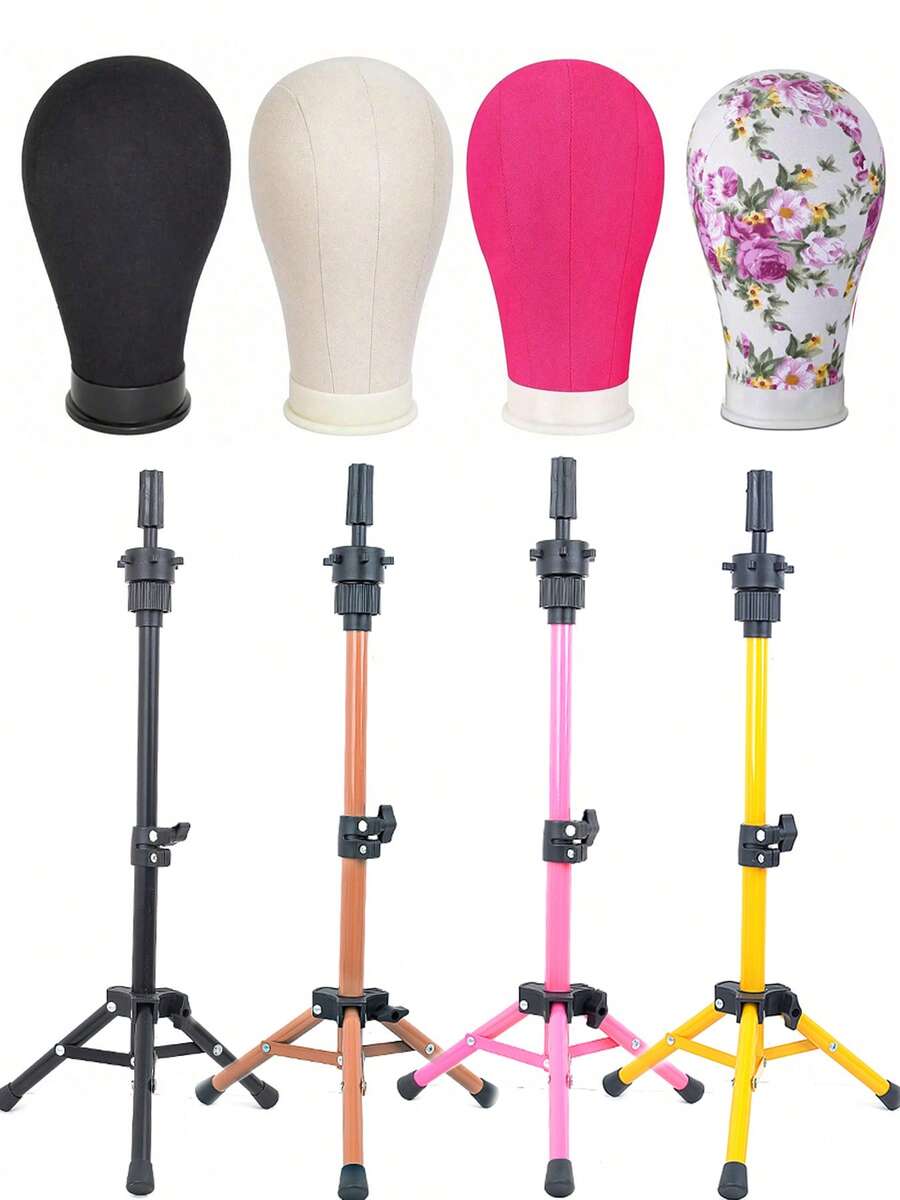 22INCH Wig Head Mannequin Head With Wig Stand ,Manikin Canvas Head For Wigs Making Display - View 1