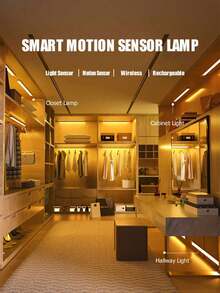 6个20厘米/30厘米/50厘米LED人体感应调光橱柜灯、厨房灯、壁灯、夜灯，可充电壁灯，USB充电，3档调光模式，无线夜灯，适用于卧室、楼梯、厨房、智能办公室、床头阅读灯、橱柜照明、厨房照明灯具 - 櫥櫃燈 - 查看 6