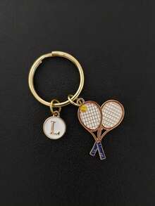 Llavero de bádminton, regalo para entusiastas del bádminton, regalos para madres, padres, graduación y maestros - Raquetas de bádminton multicolores - Ver 3