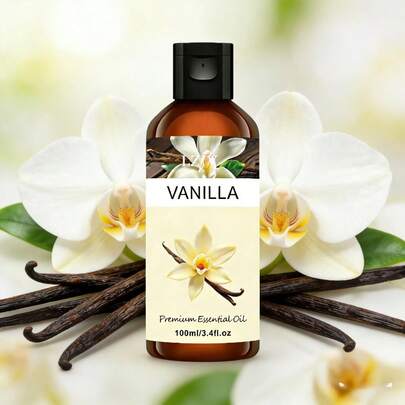 LZJV 100毫升/3.4盎司，30毫升/1.0盎司香草精油扩香器，香草精油，按摩油，家居香氛扩香器，家居香氛，面部护理，礼品