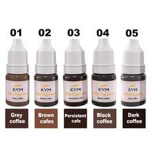 KVM 5 Color Professional Permanent Makeup Pigment Set, PMU Ink For Microblading & Powder Brows, Vegan Formula,Fades Naturally,Christmas Eyebrow Tattooing Makeup Ink Set For Professional Artists And Home Use, Vegan, Waterproof,Mudge-Free PMU Supplies - Multicolor - View 9