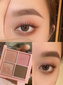 Rom&nd Better Than Eyes 02 Dry Rose Eyeshadow Palette, Basic Eyeshadow Palette, 4 Colors In Natural Daily Tones, Velvety Texture, Easy To Apply, Rich Color, Matte And Shimmer Finish, High Pigmentation, Long-Lasting And Smudge-Proof, Korean Cosmetics, Korean Makeup, Gift - 02 Hoa hồng khô - Xem 8