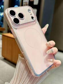 Magnetic Ultra-Thin Matte Clear Skin Feel Phone Case Compatible With IPhone 17 ProMax 17Pro 17 16 15 14 Plus 13 ProMax Soft Transparent Back Cover - Matte Powder - View 6