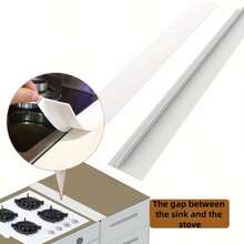 1pc Silicone Stove Gap Filler, Flexible Sealing Strip Fits 21-25 Inch Gaps Between Countertop And Stovetop, Easy To Clean Black Kitchen Protective Strip To Prevent Spills And Keep Countertop Clean - View 9