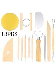 13pcs Ceramic Art Tools Set, Clay DIY Handcraft Tools - Pottery Tools 13-piece Set - View 6