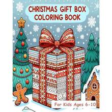 Christmas Gift Box for Fun and Festive Holiday Illustrations Perfect Stocking Stuffer Ideal Gift for Boys and Girls - como en la foto - Ver 1