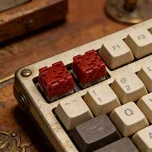 1个个性化树脂魔方键帽 - 3D键帽安装在树脂键盘的Esc键帽上。它们非常适合作为自制礼物赠送，作为生日礼物。 - 查看 7