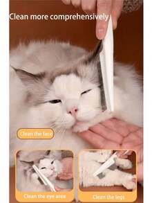 1pc Dog Brush, Cat Brush, Flea Comb, Self-Cleaning Brush, Pet Grooming Brush, Pet Massage Brush, Deshedding Brush, Detangling Brush, Automatic Deshedding Brush, Pet Cleaning Tools, Hair Collection Label, Dog Brush, Cat Brush, Pet Hair Collection Brush, Animal Accessories, Pet Supplies - View 9