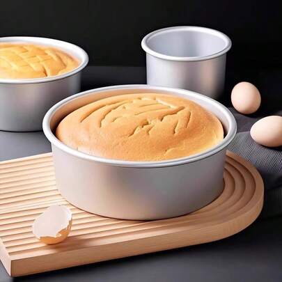 1 Bộ Khuôn Bánh Hình Trụ Có Chân Đế, Khuôn Bánh Chiffon, Dụng Cụ Làm Bánh. Hợp kim nhôm, mạ anod cao cấp. Hoàn hảo cho các bữa tiệc, sinh nhật, đám cưới, làm bánh tại nhà, khuôn làm bánh, khuôn làm vòng bánh.