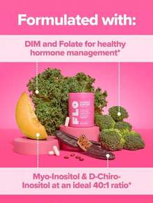 40:1 Inositol Ratio - FLO Ovarian Support Vitamin Capsules - Healthy Ovulation * Reproductive Health "Cycle Regular Hormones Weight Management -90 Pure Vegetarian Capsules Dietary Supplement - - - 查看 8