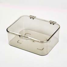 2PCS Transparent Acrylic Face Mask Box With Flip Lid, Dustproof Makeup Organizer, Large Capacity With Cover - View 9